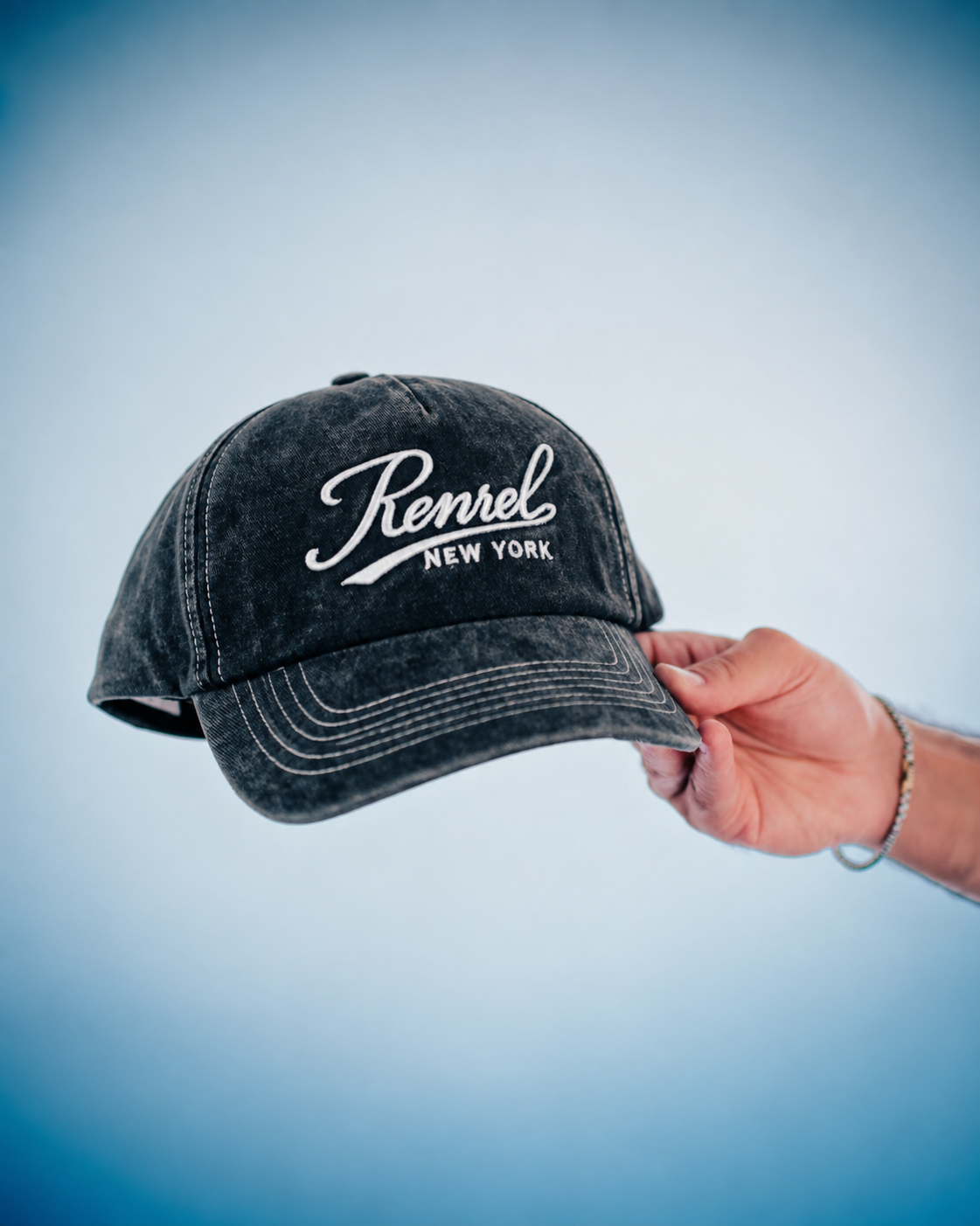 Vintage Charcoal Washed Gray Renrel Cap