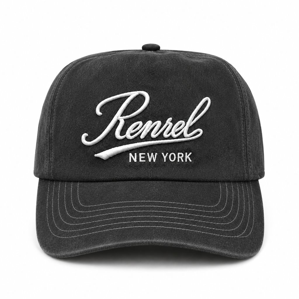 Vintage Charcoal Washed Gray Renrel Cap