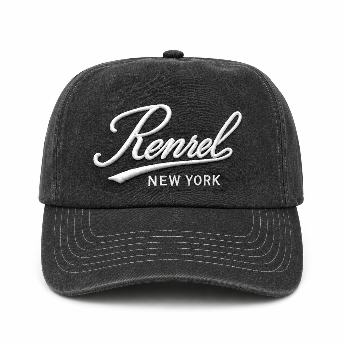Vintage Charcoal Washed Gray Renrel Cap