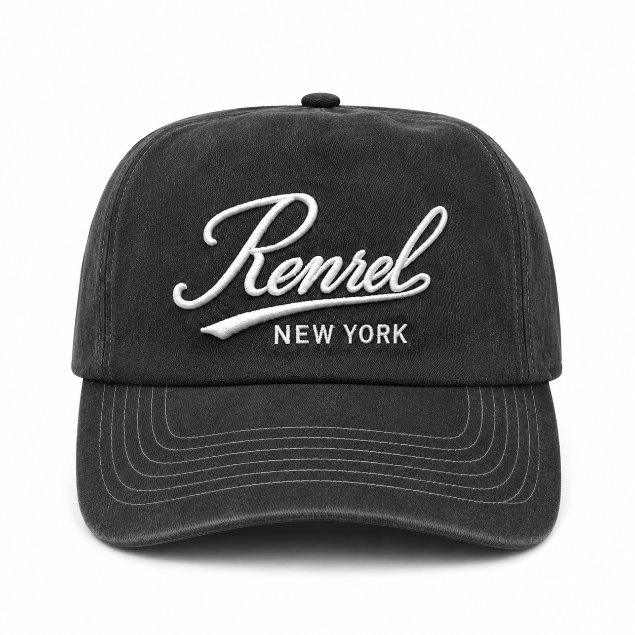 Vintage Charcoal Washed Gray Renrel Cap