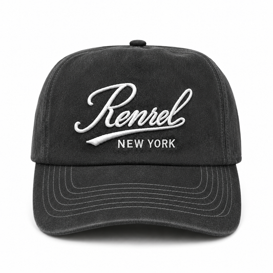 Vintage Charcoal Washed Gray Renrel Cap