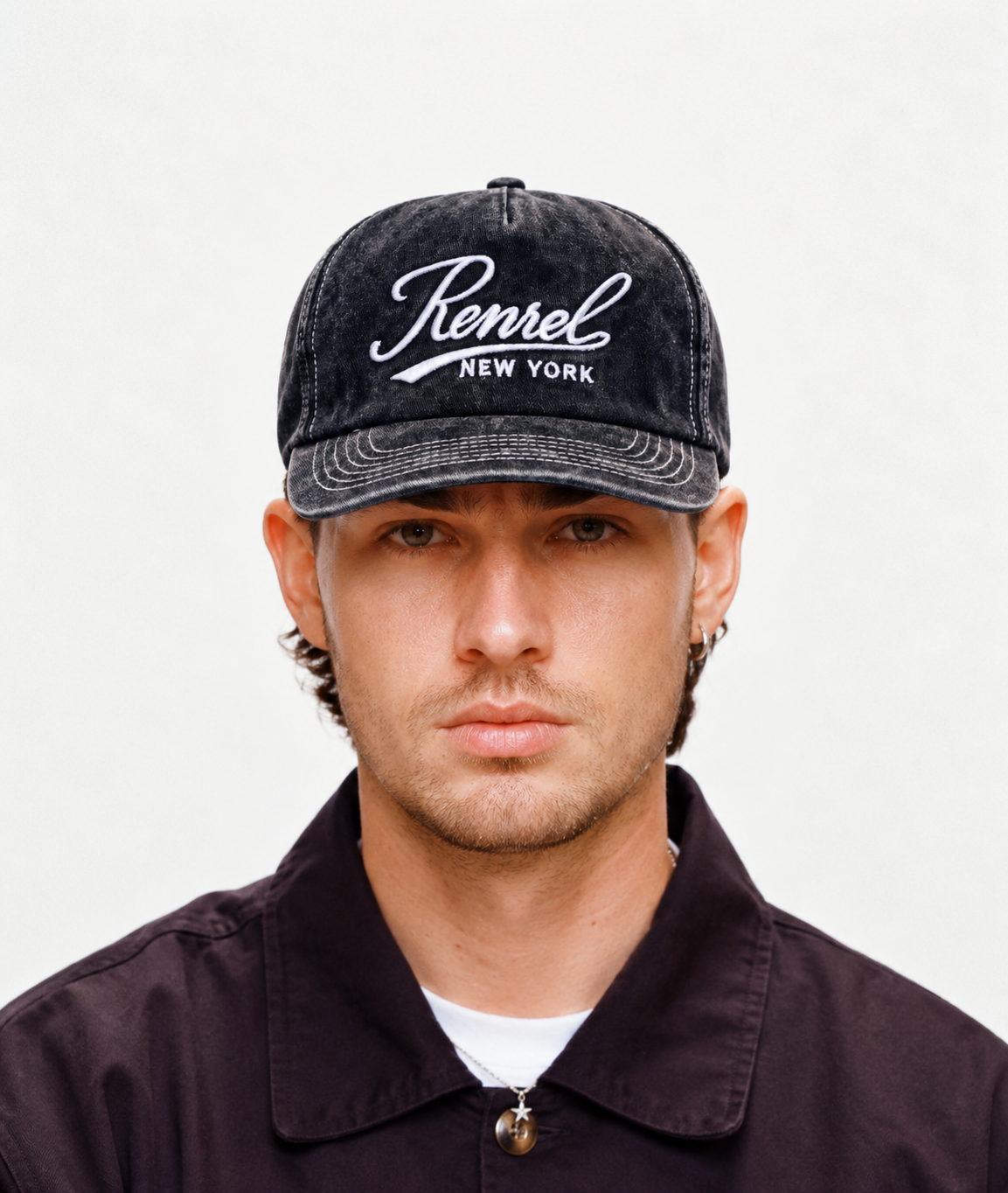 Vintage Charcoal Washed Gray Renrel Cap